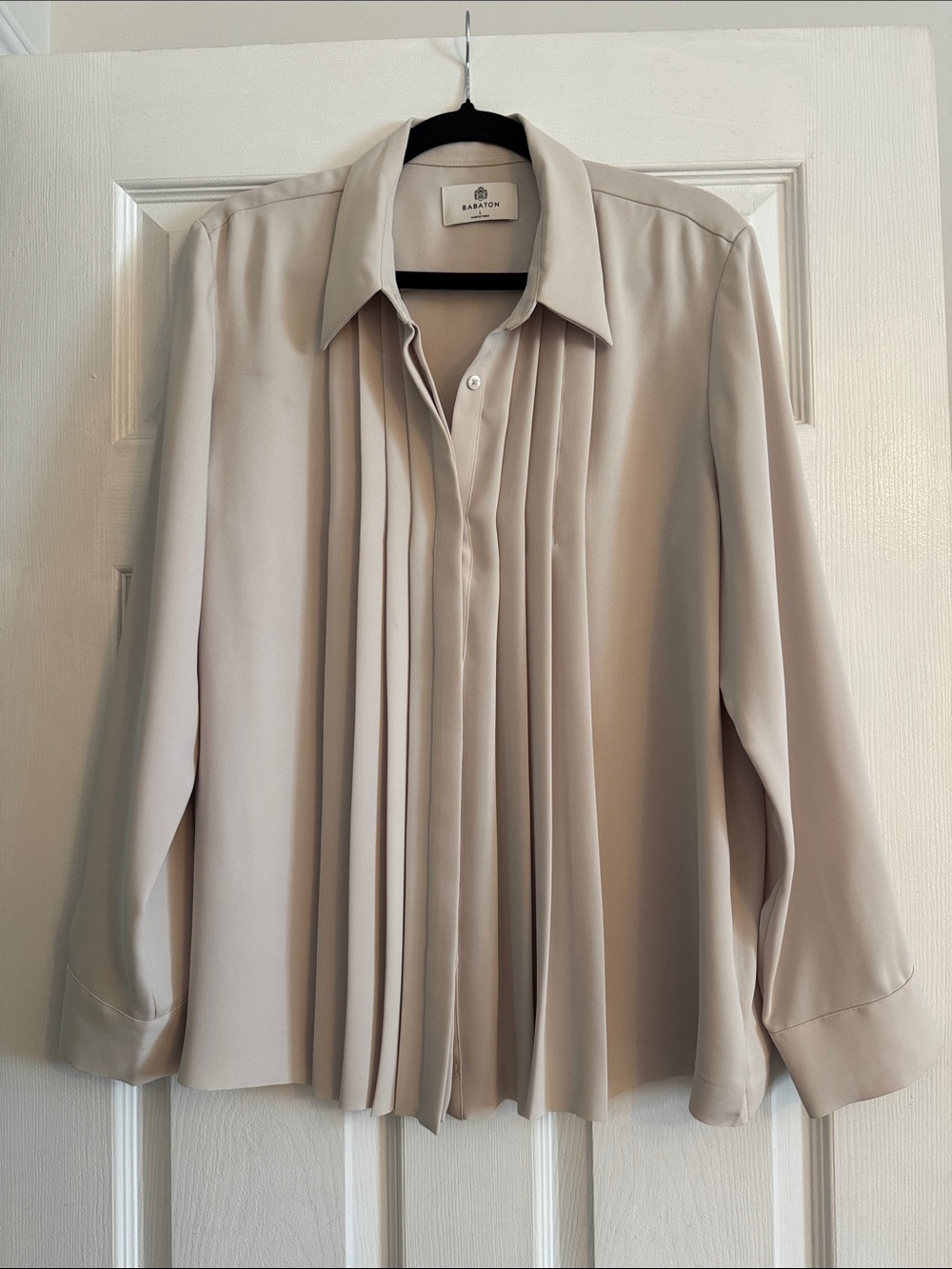 Aritzia cream blouse
